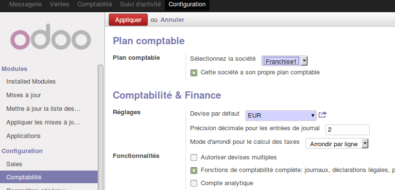 Avis d'Odoo